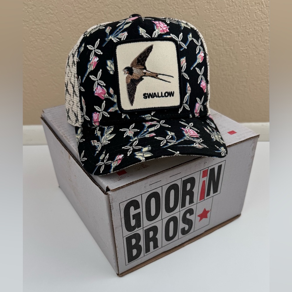 Goorin Bros Swallow Rose Trucker Hat. DBLGLP Friday Drop. New in Box - Picture 5 of 12